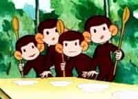Как обезьянки обедали кадры